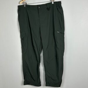 Columbia PFG Green Omni-Shade Sun Protection Cargo Straight Pants Mens 40 x 30